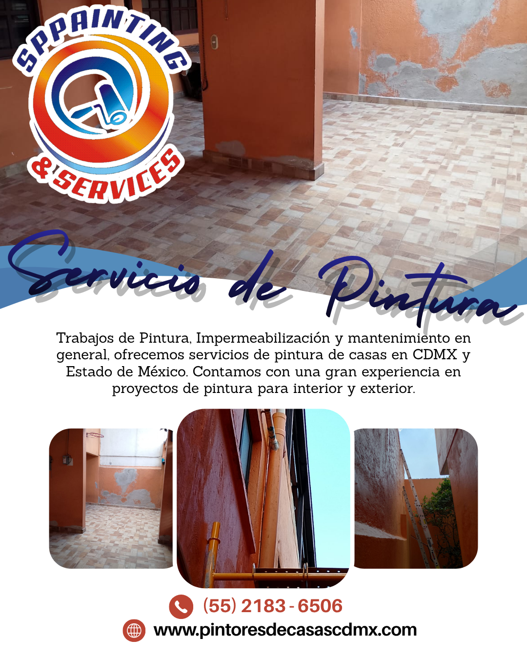 Pintor profesional de SPpainting reparando sustrato