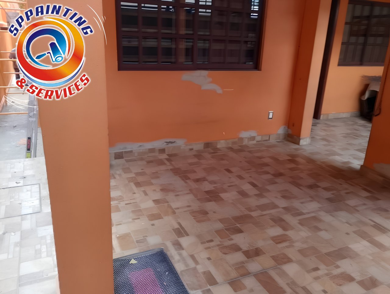 Pintura e interiores de oficinas comerciales