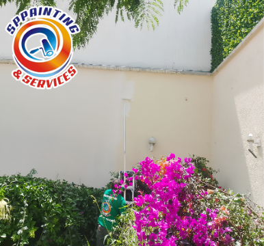 Aplicación de pintura de calidad en exterior
